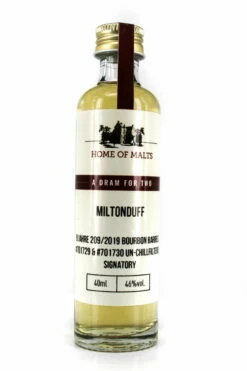 Miltonduff 9 Jahre 2009/2019 Bourbon Barrels #701729 & #701730 Un-Chillfiltered Signatory 46%vol. Sa