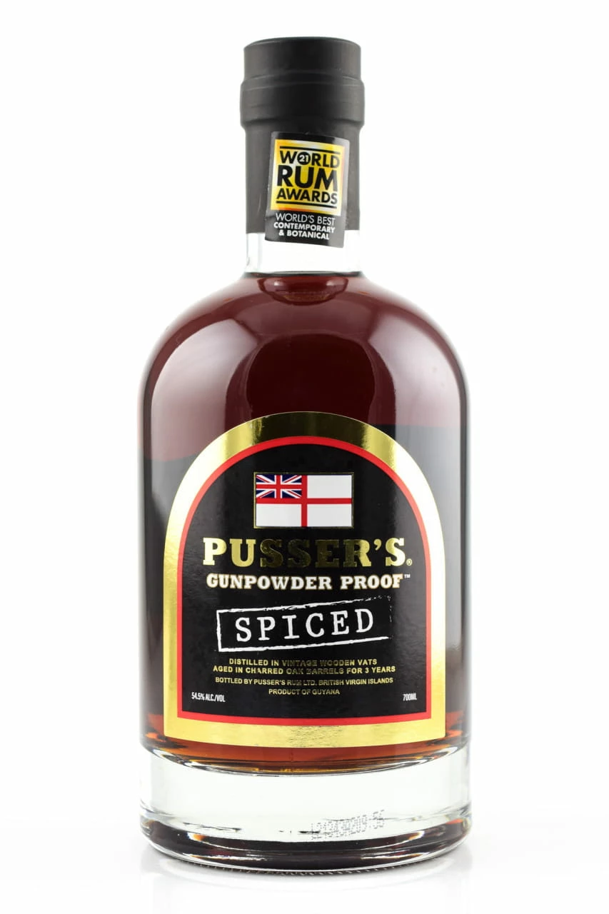 Pusser's Gunpowder Proof Spiced 54,5%vol. 0,7l 3 Pusser's Gunpowder Proof Spiced 54,5%vol. 0,7l