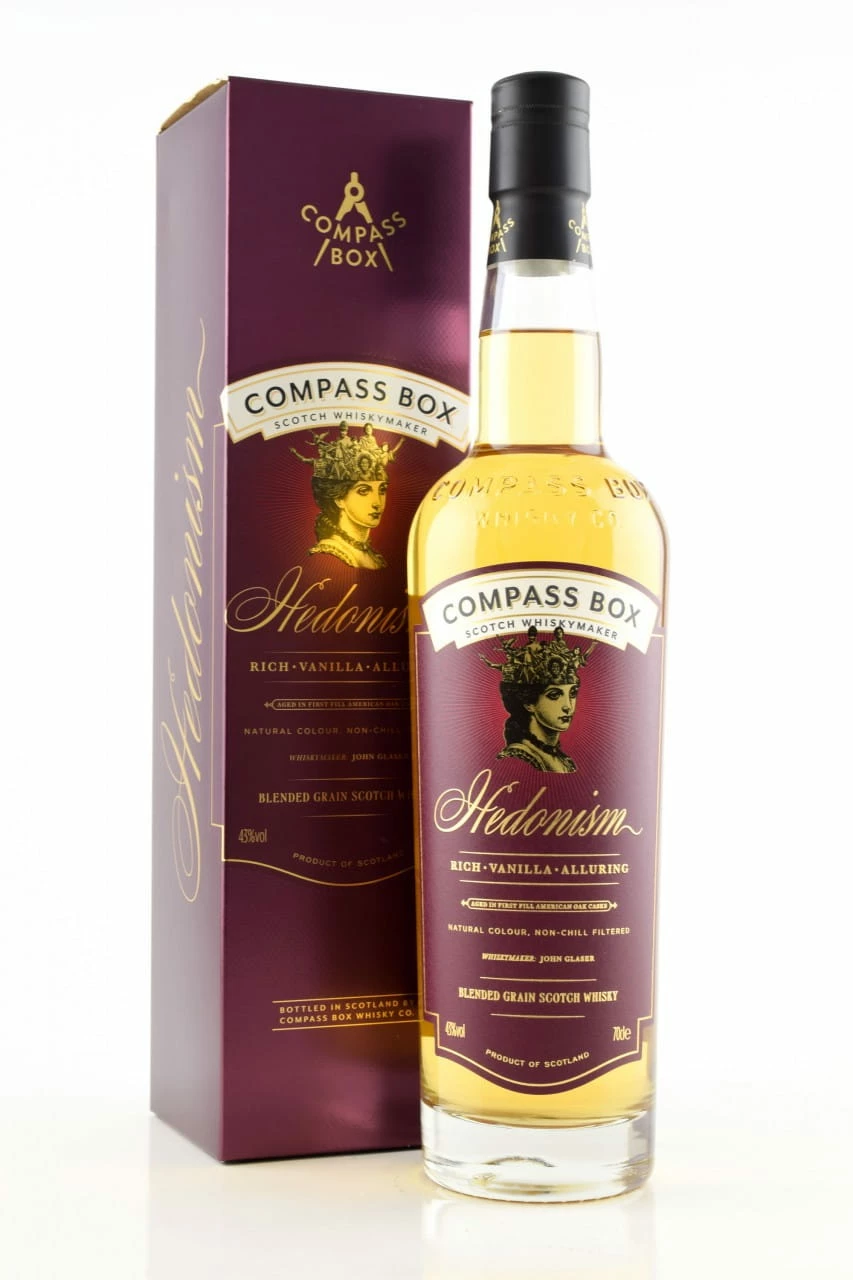 Hedonism Compass Box 43%vol. 0,7l 3 Hedonism Compass Box 43%vol. 0,7l
