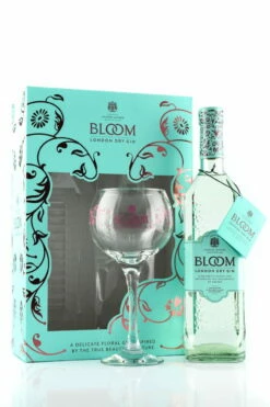 Bloom London Dry Gin 40%vol. 0,7l Mit Copa-Glas
