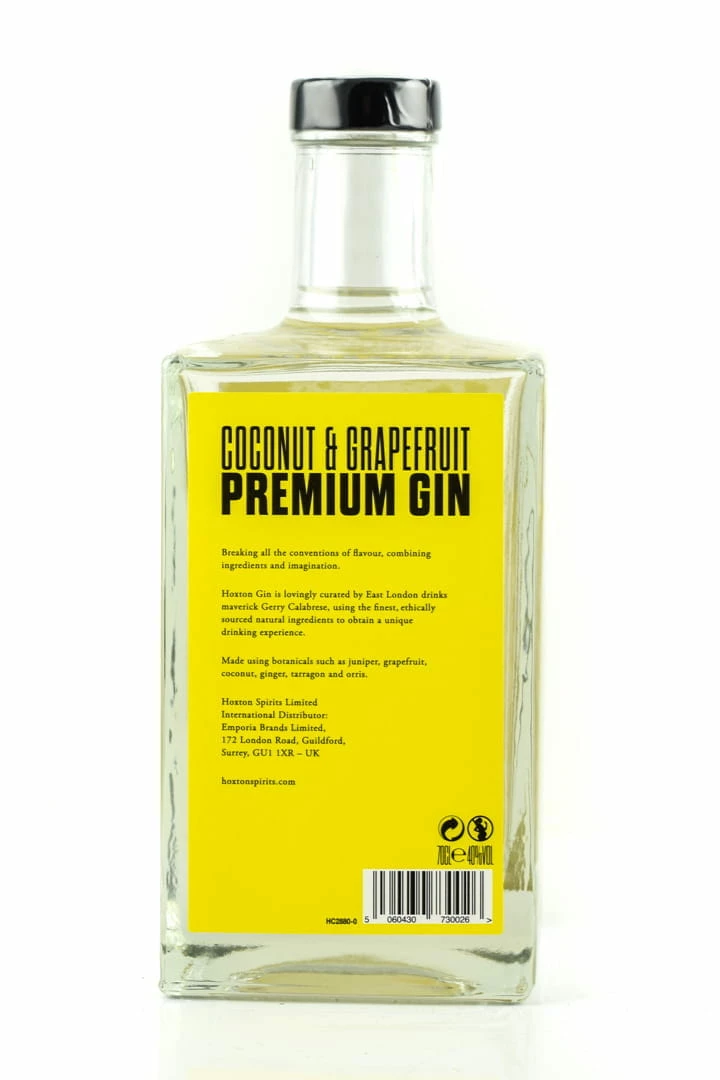 Hoxton Coconut & Grapefruit Gin 40%vol. 0,7l 4 Hoxton Coconut & Grapefruit Gin 40%vol. 0,7l – Bild 2