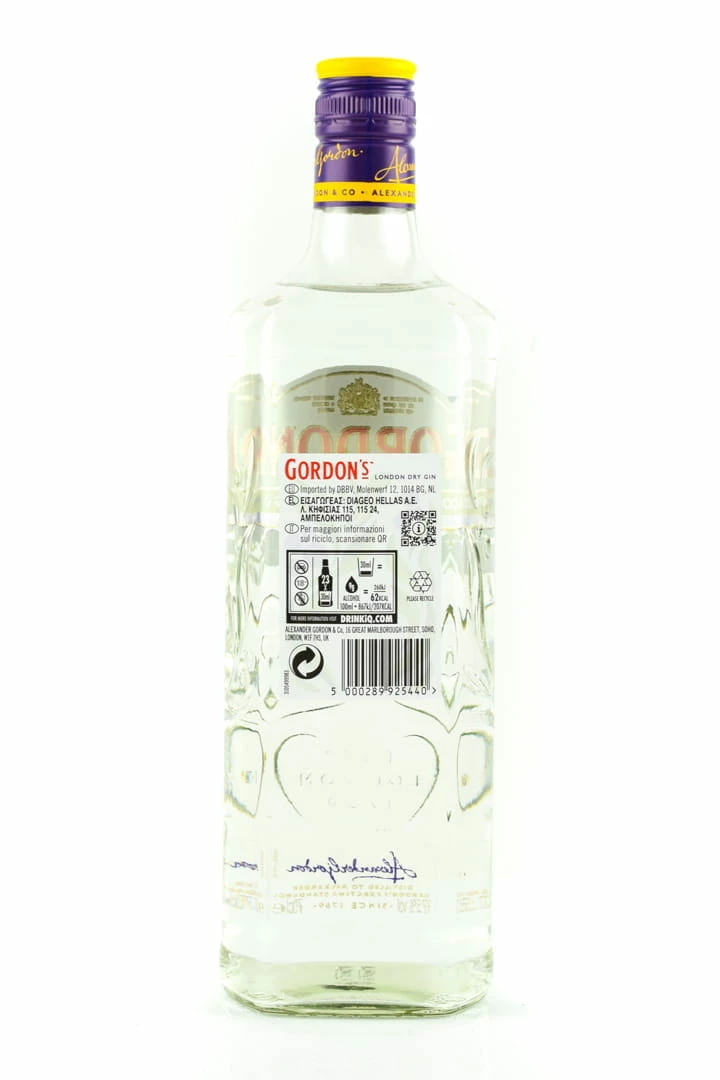 Gordon's London Dry Gin 37,5%vol. 0,7l 4 Gordon's London Dry Gin 37,5%vol. 0,7l – Bild 2