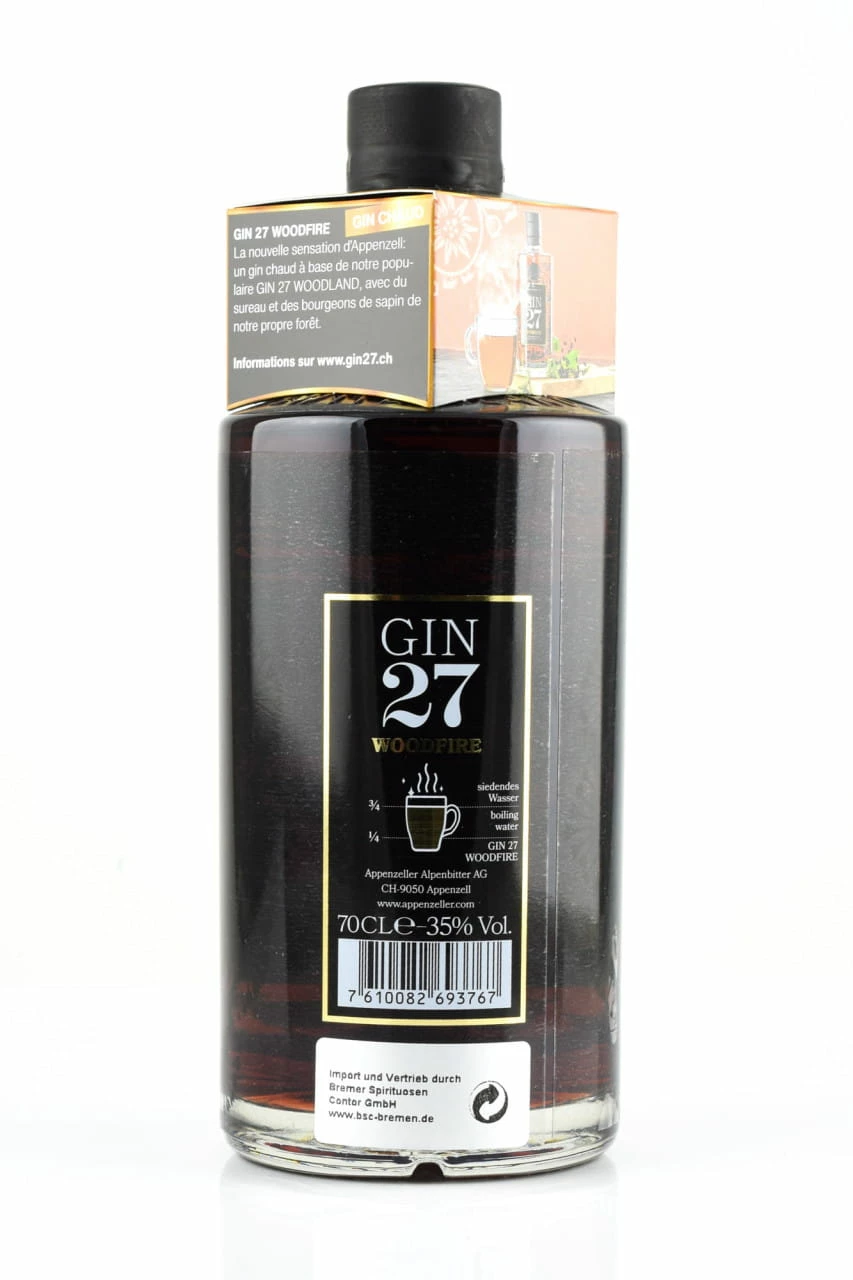 GIN 27 Woodfire 35%vol. 0,7l 4 GIN 27 Woodfire 35%vol. 0,7l – Bild 2