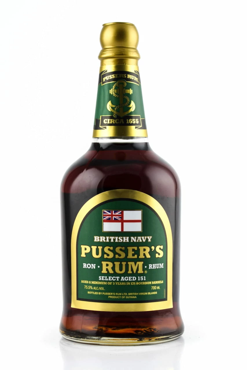 Pusser's British Navy Select Aged 151 Green Label 75,5%vol. 0,7l 3 Pusser's British Navy Select Aged 151 Green Label 75,5%vol. 0,7l