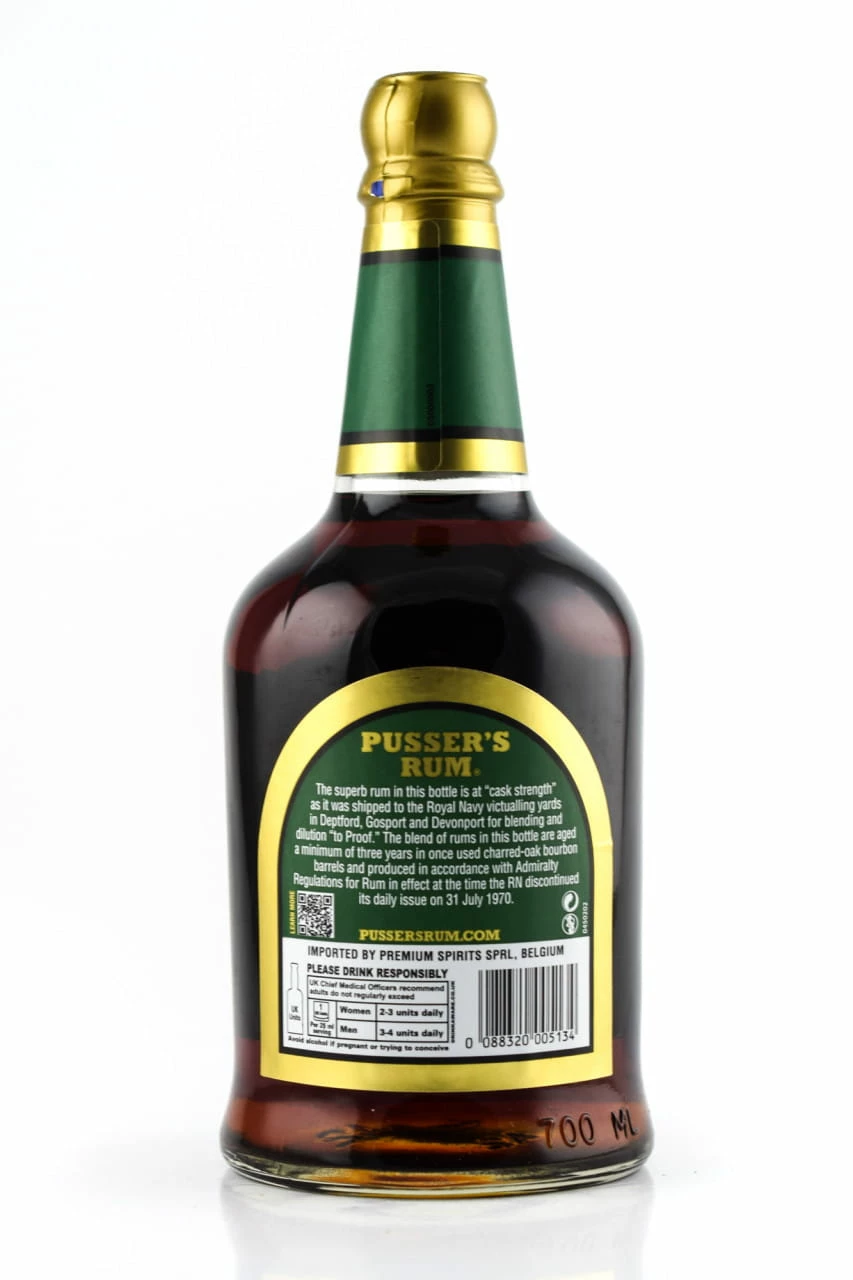 Pusser's British Navy Select Aged 151 Green Label 75,5%vol. 0,7l 4 Pusser's British Navy Select Aged 151 Green Label 75,5%vol. 0,7l – Bild 2