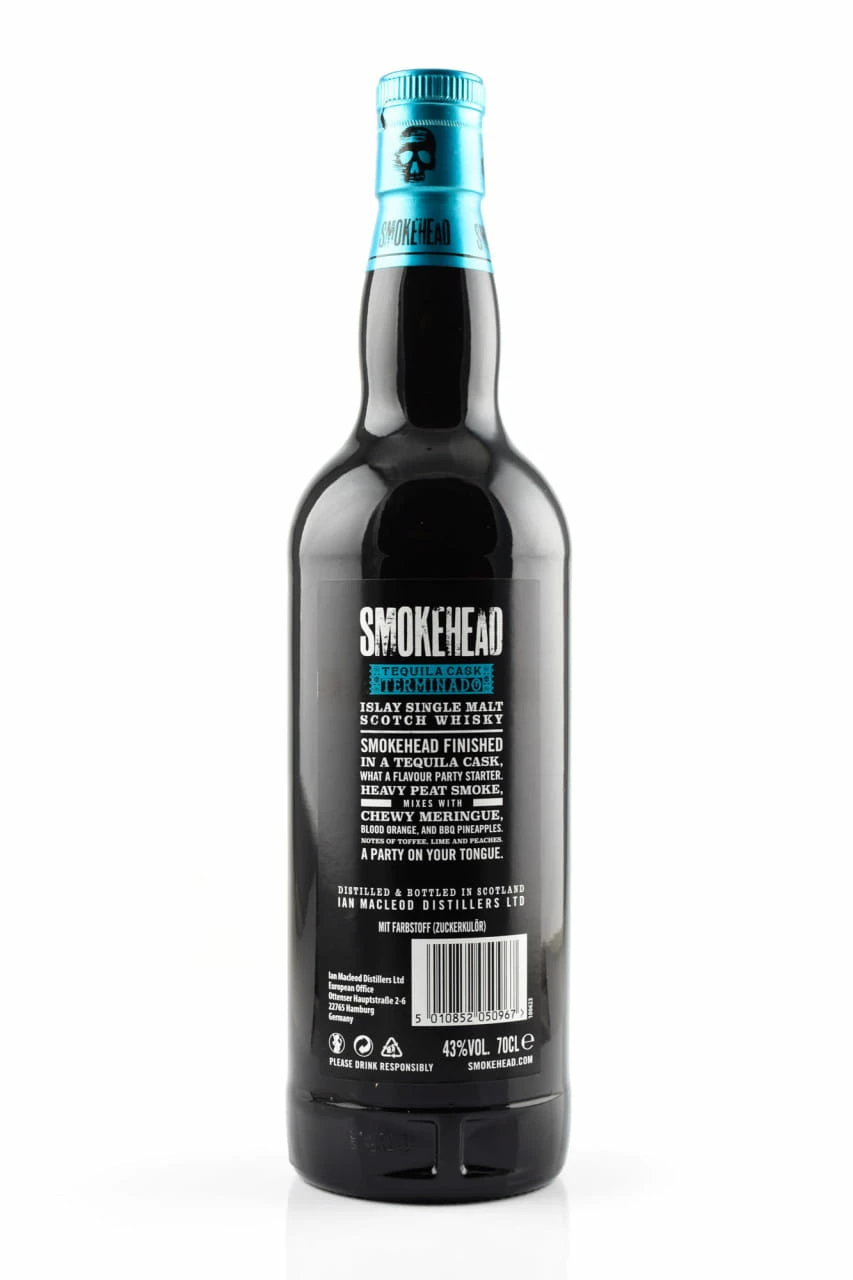 Smokehead Tequila Cask Terminado 43%vol. 0,7l 4 Smokehead Tequila Cask Terminado 43%vol. 0,7l – Bild 2