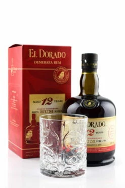 El Dorado 12 Jahre 40%vol. 0,7l Mit Tumbler