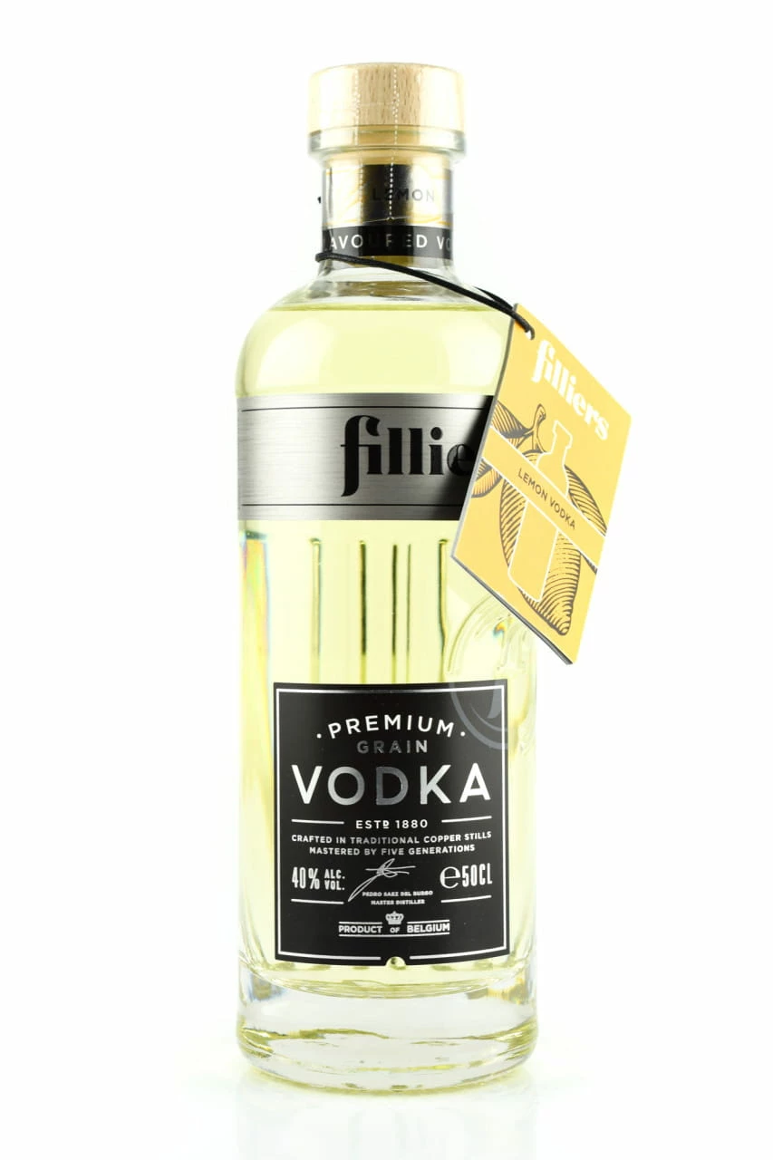 Filliers Premium Grain Vodka Lemon 40%vol. 0,5l 3 Filliers Premium Grain Vodka Lemon 40%vol. 0,5l