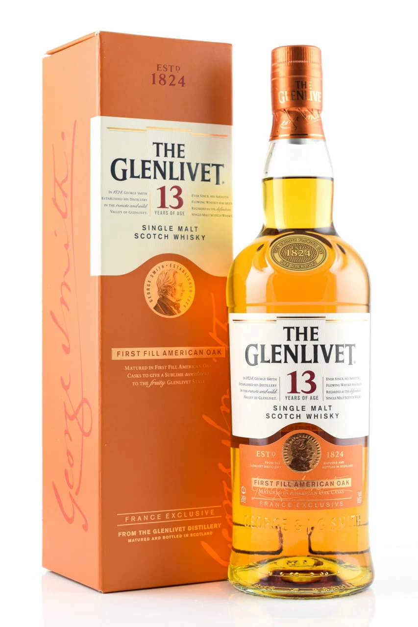 Glenlivet 13 Jahre First Fill American Oak 40%vol. 0,7l 3 Glenlivet 13 Jahre First Fill American Oak 40%vol. 0,7l