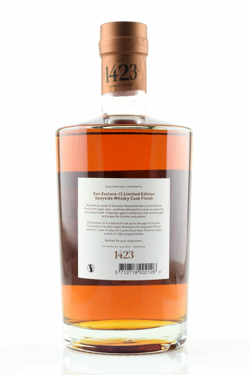 Ron Esclavo 12 Speyside Whisky Cask Finish Limited Edition 46%vol. 0,7l 4 Ron Esclavo 12 Speyside Whisky Cask Finish Limited Edition 46%vol. 0,7l – Bild 2