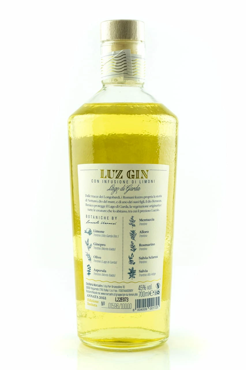 Gin Luz Lemon 45%vol. 0,7l 4 Gin Luz Lemon 45%vol. 0,7l – Bild 2