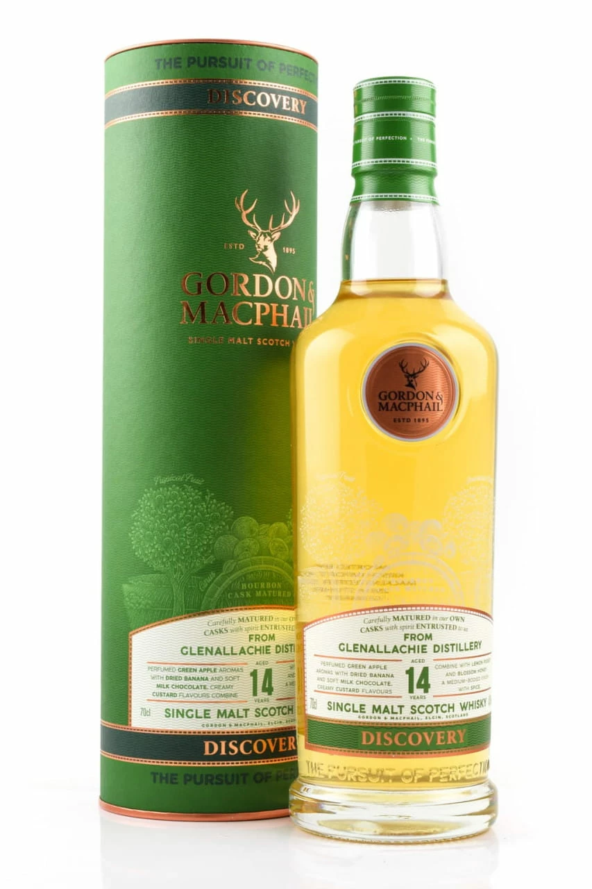 GlenAllachie 14 Jahre "Bourbon Cask Matured" Gordon & MacPhail Discovery 43%vol. 0,7l 3 GlenAllachie 14 Jahre "Bourbon Cask Matured" Gordon & MacPhail Discovery 43%vol. 0,7l