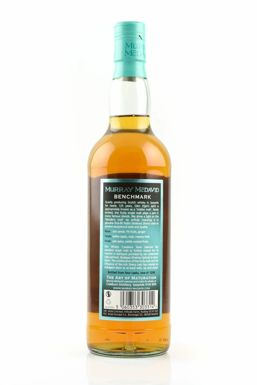 Glen Elgin 8 Jahre "Benchmark" Murray McDavid 46%vol. 0,7l 4 Glen Elgin 8 Jahre "Benchmark" Murray McDavid 46%vol. 0,7l – Bild 2