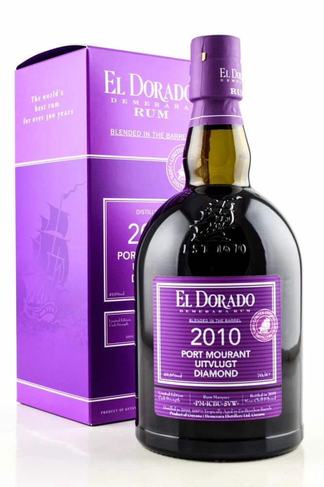 El Dorado Port Mourant/Uitvlugt/Diamond 2010 49,6%vol. 0,7l 3 El Dorado Port Mourant/Uitvlugt/Diamond 2010 49,6%vol. 0,7l